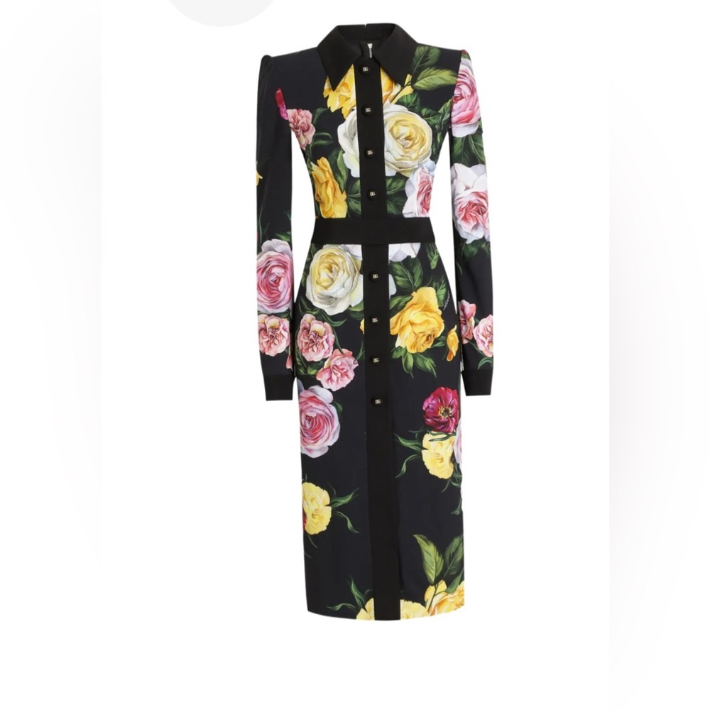 Current season Dolce & Gabbana calf-length shirt dress size IT44 (US 8)